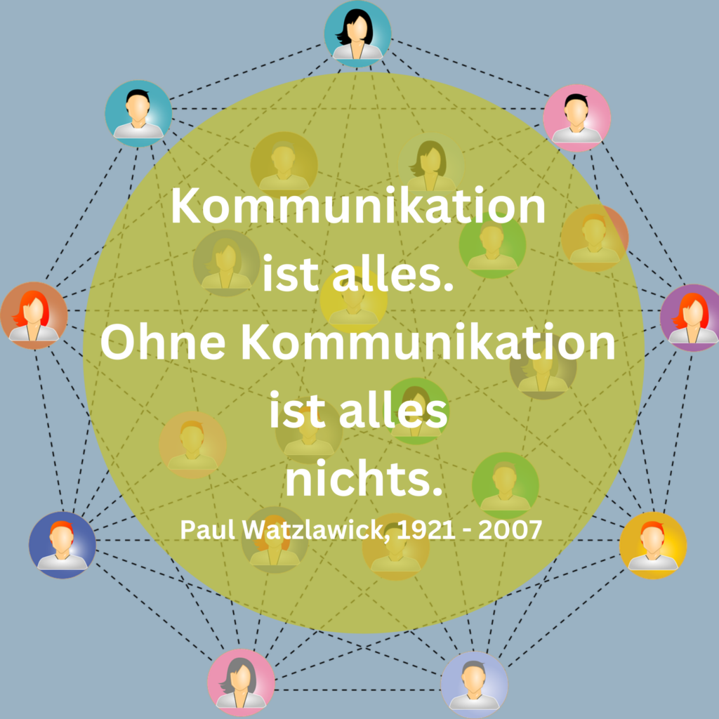 Kommunikation ist alles – ohne Kommunikation ist alles nichts 💚💛💜🖤💙🤍❤️